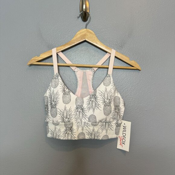 WILDFOX pineapple sketchy sports bra size S - Picture 3 of 9
